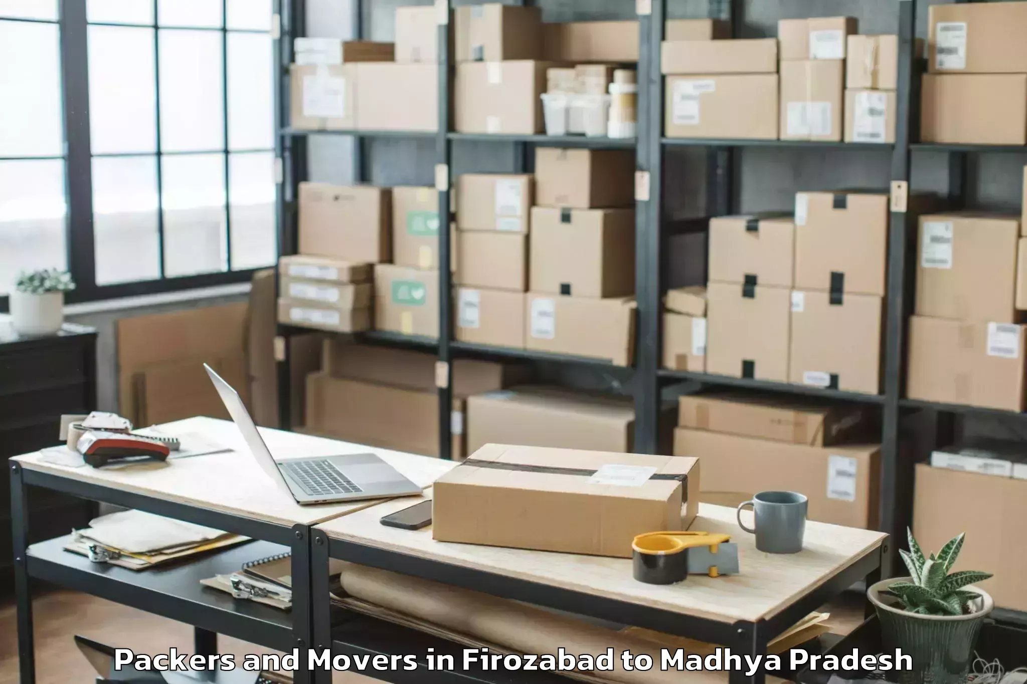 Reliable Firozabad to Jhabua Packers And Movers